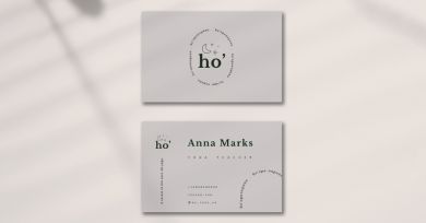 two business cards